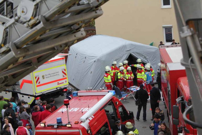 Gemeinsame Übung im Pflegeheim Avendi in Edingen